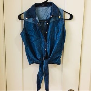 Abercrombie Jeans Crop Top